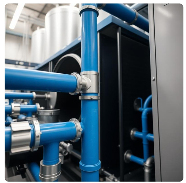 Chilled water system pipework